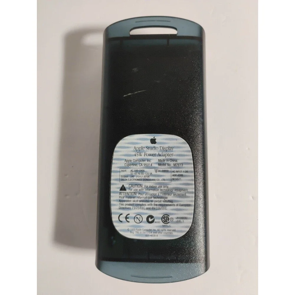 Vintage Apple Studio Display 45W Power Adapter Model # M7613 Black